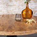 Dining table Ted mango wood round | Ø120 cm to Ø150 cm