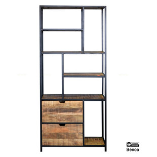 Bücherregal Jane | Mango-Holz | 4 Schubladen
