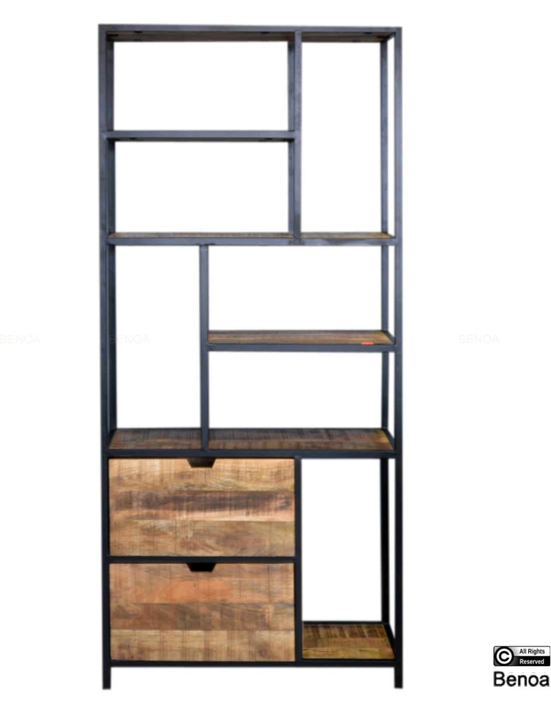 Bookcase Jane | mango wood| 4 drawers-1