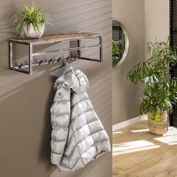 Coat stand Grained 7 hooks with rod