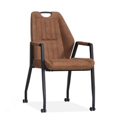 Dining chair Axa Zorro cognac| Seat height 49cm