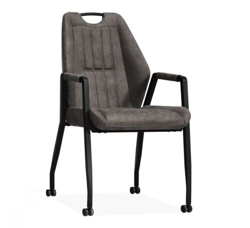 Dining chair Axa Zorro anthracite | seat height 49cm-1