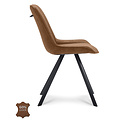 Esszimmerstuhl Lively Cognac Leder | Sitzhöhe 48 cm