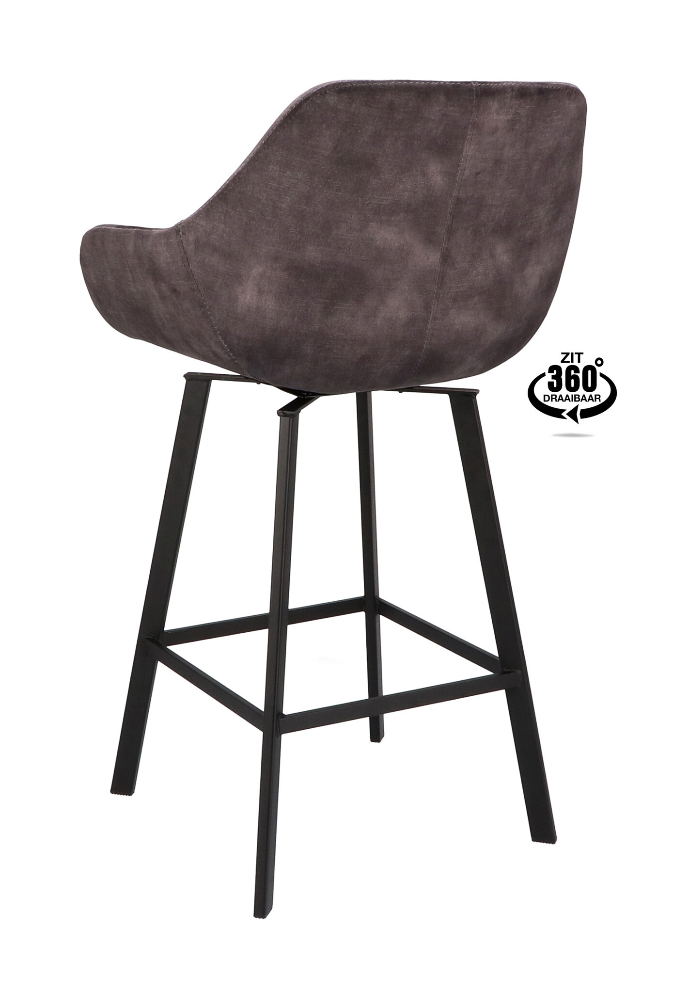 Barhocker Luxury Adore Grey | Sitzhöhe 65 cm oder 80 cm
