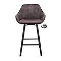 Bar stool Luxury Adore Grey | Seat height 65 cm or 80 cm