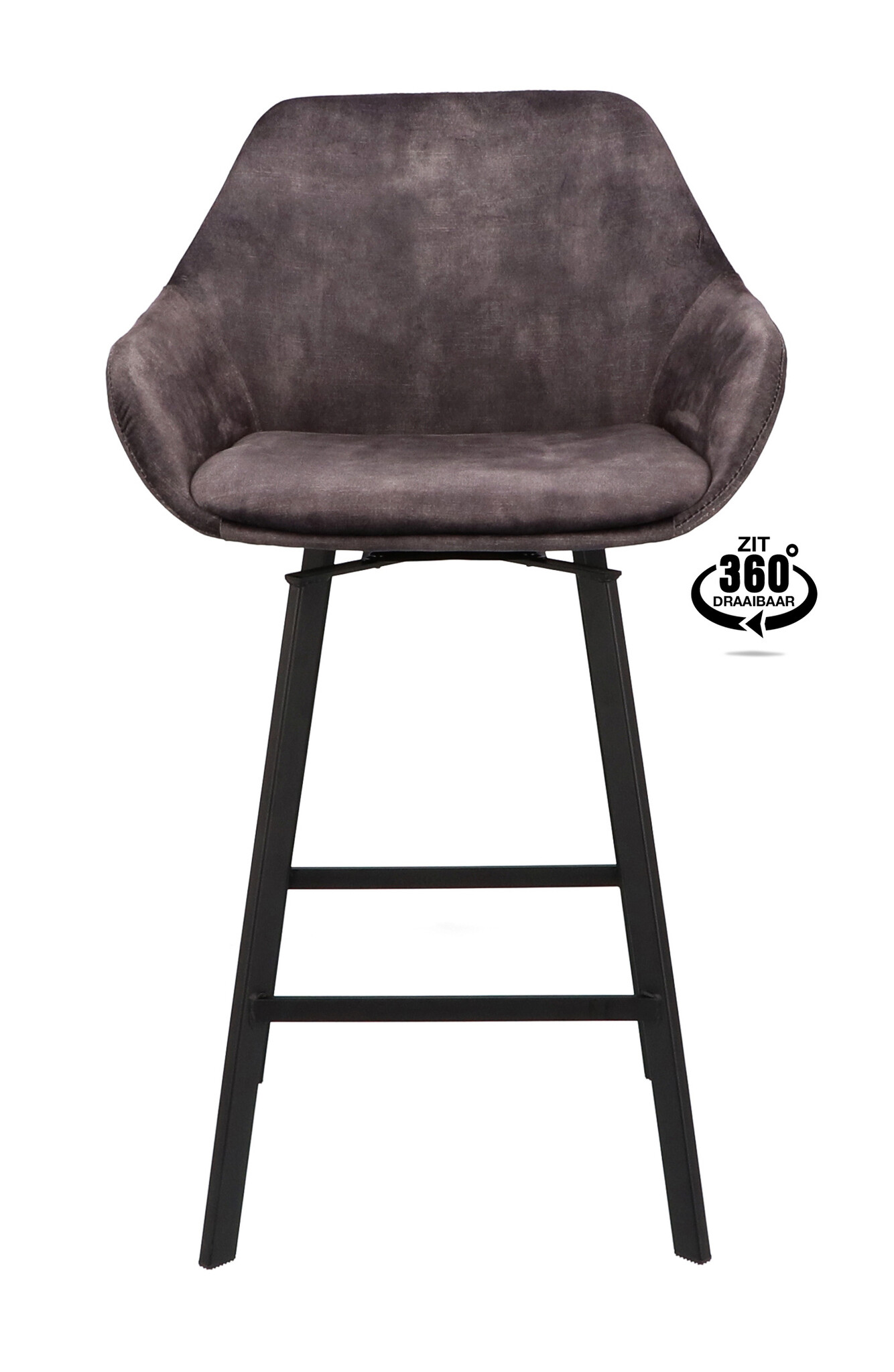 Barhocker Luxury Adore Grey | Sitzhöhe 65 cm oder 80 cm