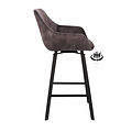 Barkruk Luxury Adore Grijs | Zithoogte 65 cm of 80 cm