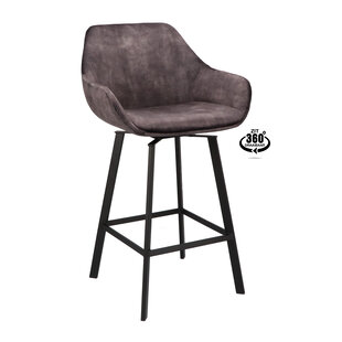 Barhocker Luxury Adore Grey | Sitzhöhe 65 cm oder 80 cm