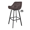 Bar stool Luxury Adore Grey | Seat height 65 cm or 80 cm