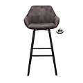 Barkruk Luxury Adore Grijs | Zithoogte 65 cm of 80 cm