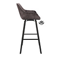 Bar stool Luxury Adore Grey | Seat height 65 cm or 80 cm