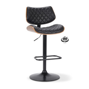 Bar stool Cork Black | Seat height 64 cm to 84 cm
