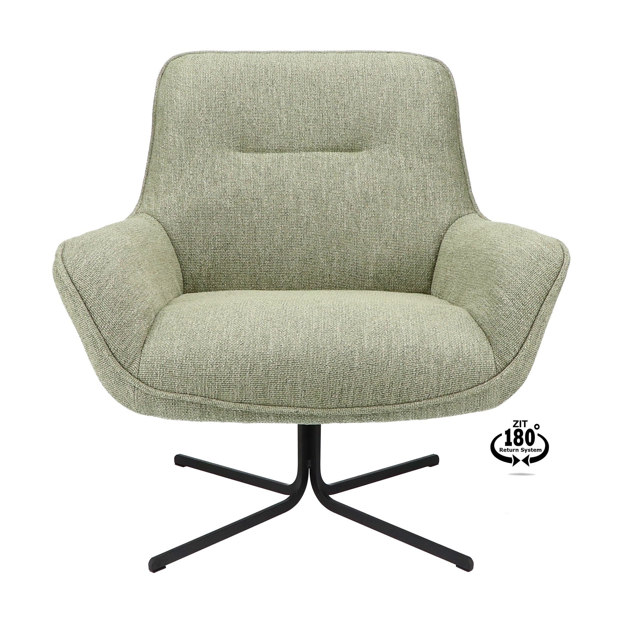 Draaifauteuil Codi Groen | Zithoogte 44 cm-2
