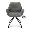 Eetkamerstoel Valley miami grijs draaibaar