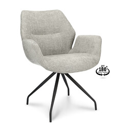 Dining chair Valley miami taupe Swivel
