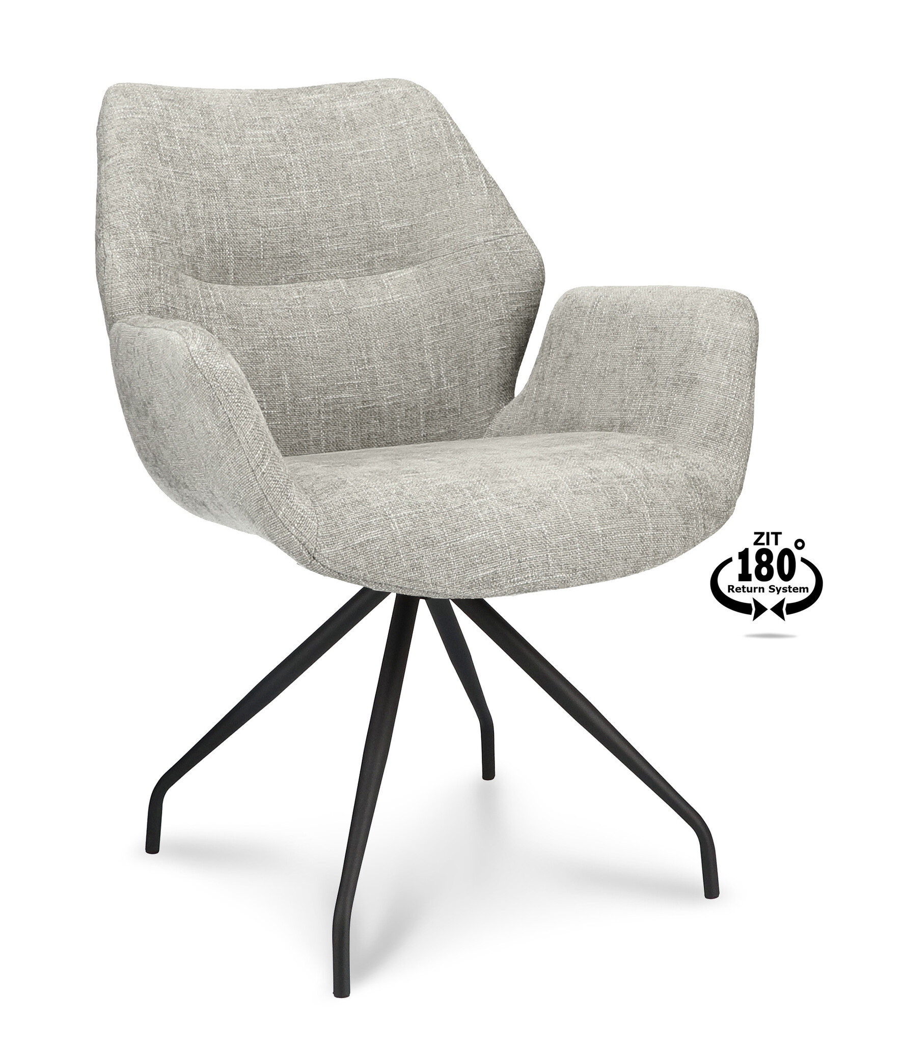 Dining chair Valley miami taupe Swivel-1