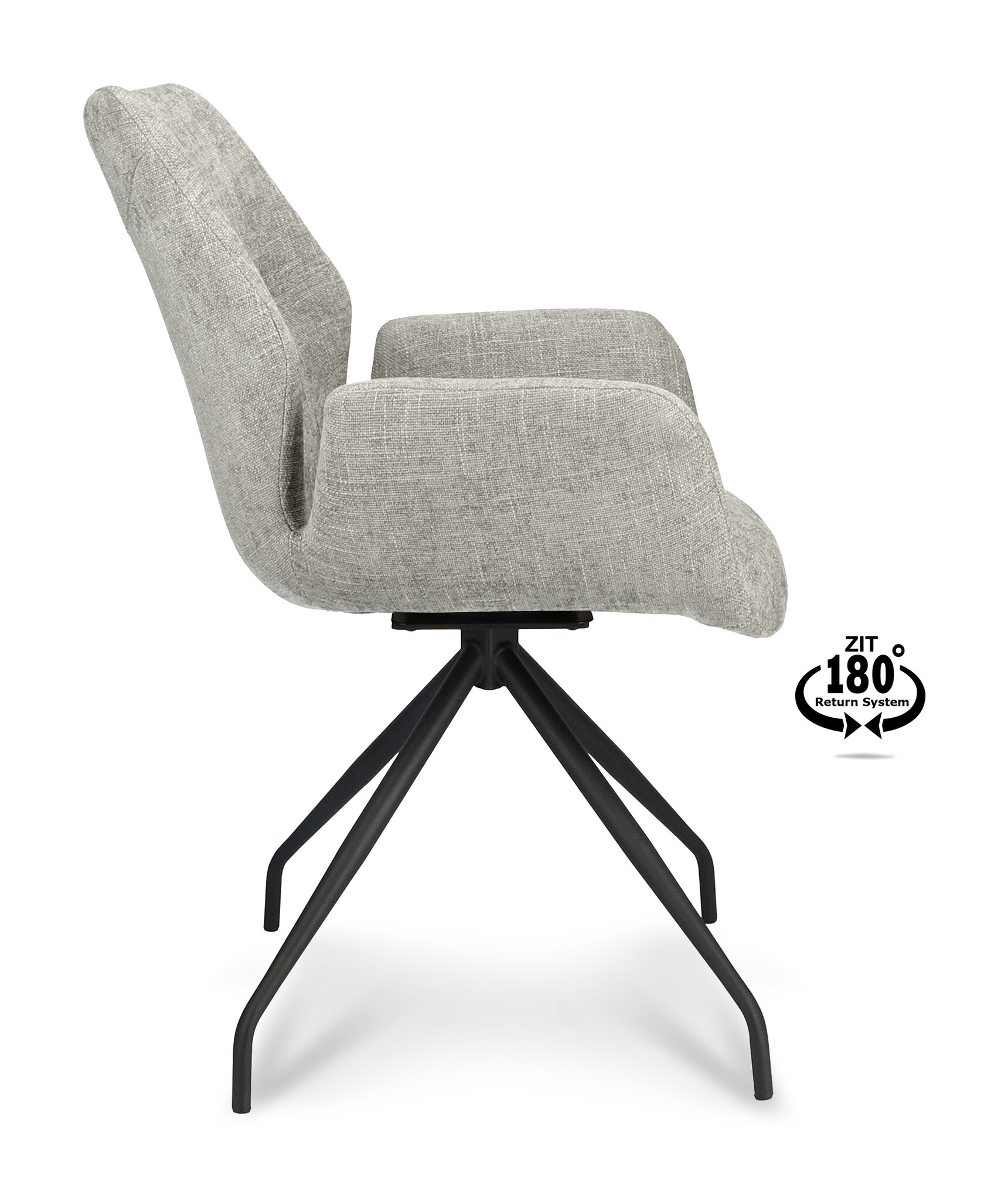 Dining chair Valley miami taupe Swivel-3