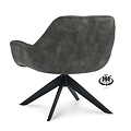 Armchair Hilton Green with armrest | seat height 46 cm