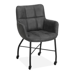 Esszimmerstuhl Maud Chicago Anthrazit | Sitzhöhe 52cm