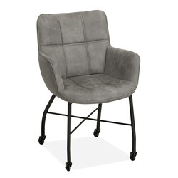 Dining chair Maud Chicago Grey | Seat height 52cm