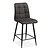 Bar stool Dex anthracite | seat height 62 cm