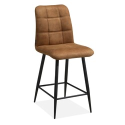 Bar stool Dex cognac | Seat height 62 cm