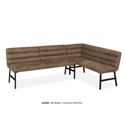 Dining room bench Bowie 140 cm to 200 cm