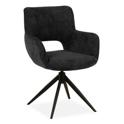 Dining chair Darwin movie anthracite swivel