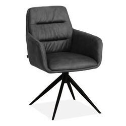 Dining chair Paco Zorro Anthracite| Seat height 51cm