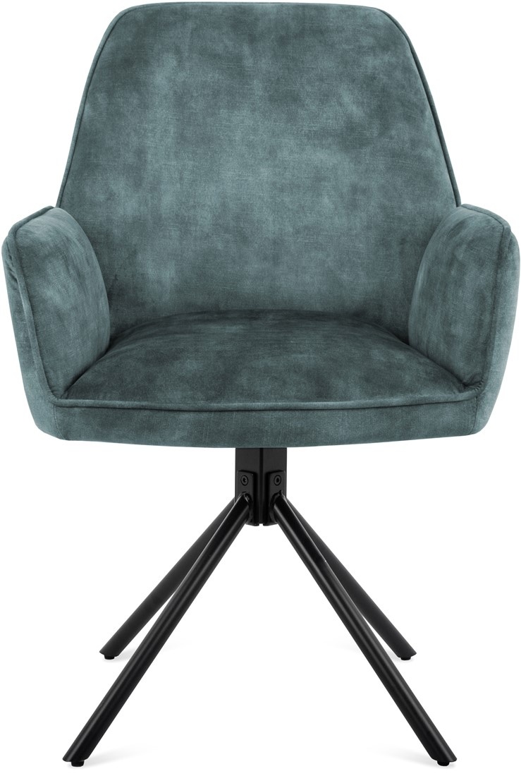 Esszimmerstuhl Noah Ocean Velvet Swivel-2