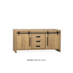 Cottage sideboard 2 doors -3 drawers Lamulux
