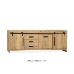 Cottage sideboard 3 doors -3 drawers Lamulux