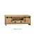 Cottage tv kast groot 2 dr - 2 la - 1 open  Lamulux