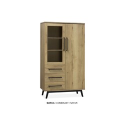 Marca Kombischrank 1 Glas - 1 dr - 3 la Lamulux
