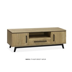 Marca tv cabinet large 2 dr - 1 drawer - 1 open Lamulux