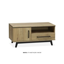 Marca TV-Schrank klein 1 dr - 1 Schublade offen Lamulux