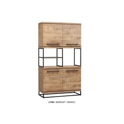 Lynn bar cabinet 4 dr - 3 open compartment Lamulux