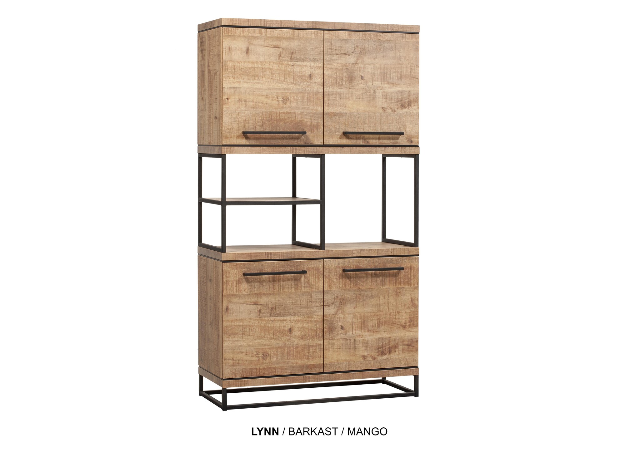 Lynn bar cabinet 4 dr - 3 open compartment Lamulux-1