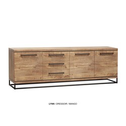 Lynn sideboard 3 doors - 3 drawers Lamulux