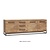Lynn sideboard 3 doors - 3 drawers Lamulux