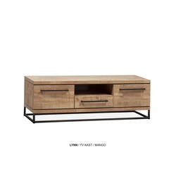 Lynn TV-Schrank klein 2dr -1 Schublade - 1 offenes Fach Lamulux