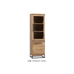 Lynn display cabinet 1 dr glass - 1 dr Lamulux