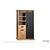 Industry storage cupboard 2 dr - 1 drawer - 3 open Lamulux