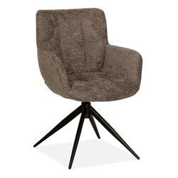Dining chair Reece movie taupe swivel
