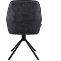 Esstischstuhl Noah anthrazit Velvet Swivel