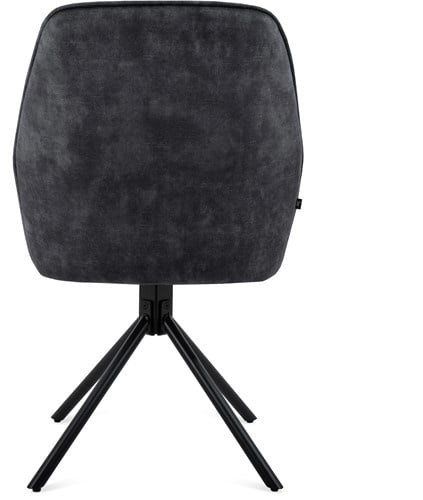 Esstischstuhl Noah anthrazit Velvet Swivel-3