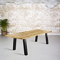 Massief Eiken eetafel|  X-U-H-A-N  poot
