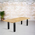 Solid oak dining table|X-U-H-A-N leg