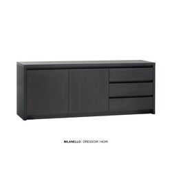 Milanello dressoir klein 2 deurs / 3 laden