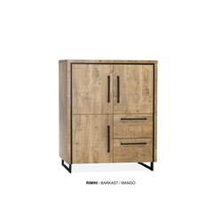 Rimini Barschrank 3 Türen - 2 Schubladen